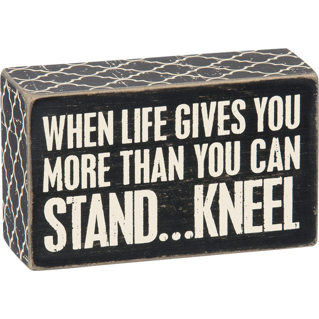 Kneel Box Sign