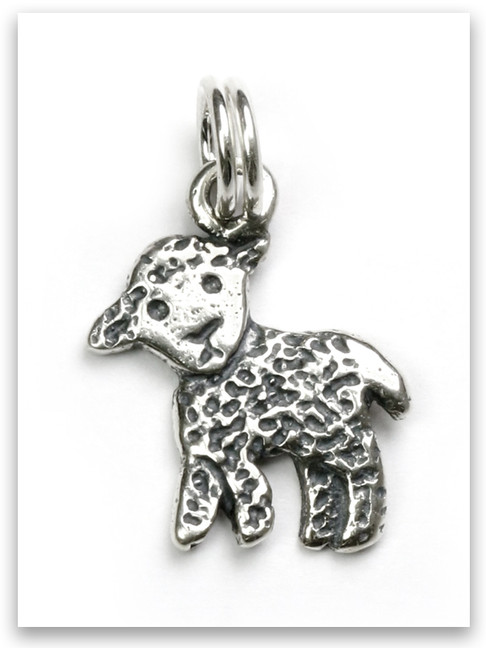 Lamb Sterling Silver Charm 