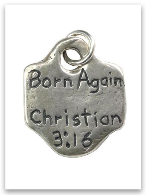 Born Again Sterling Silver Charm 