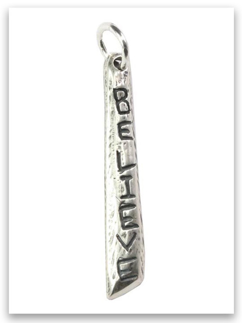 Believe Sterling Silver iTAG charm 