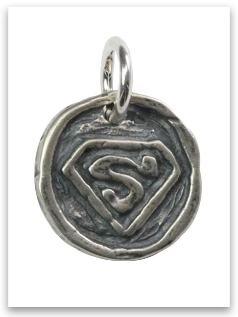 Superhero Sterling Silver Charm 