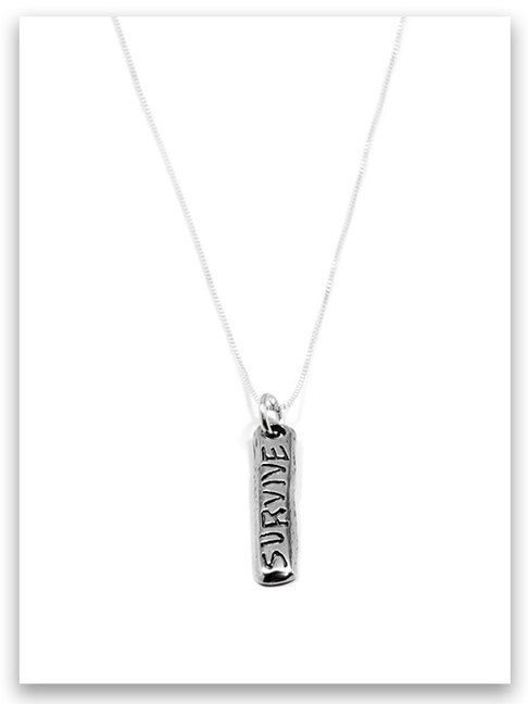 Survivor iTAG Sterling Silver Necklace