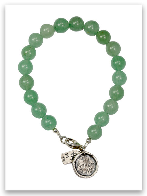 Never Quit Green Aventurine Bracelet (NQGAB)