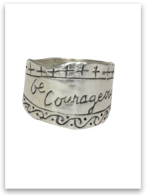 Be Courageous Sterling Silver Ring