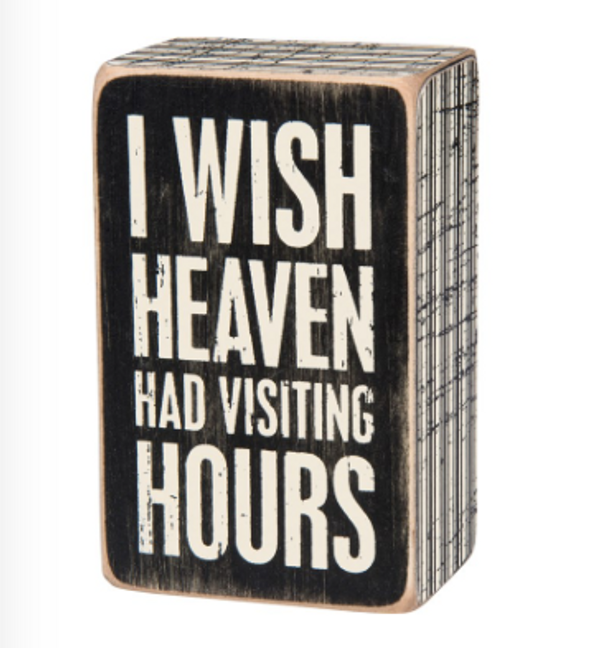 Visiting Hours Box Sign 