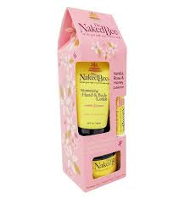 The Naked Bee Vanilla, Rose & Honey Gift Collection