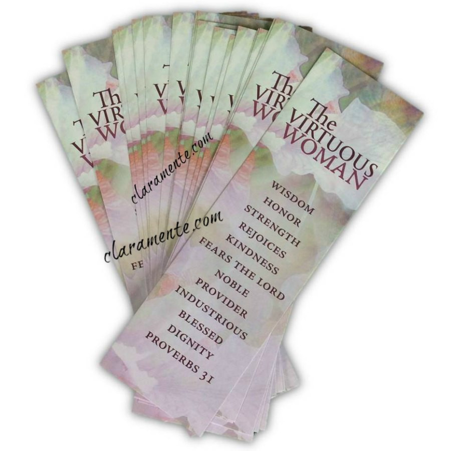 The Virtuous Woman Proverbs 31 Bookmarks Pack of 25 08140700348 ...