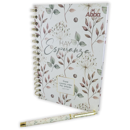 Libreta con Bolígrafo: Hay esperanza - Job 11:18