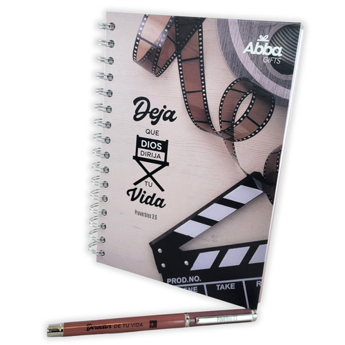 Libreta con Bolígrafo: Deja que Dios dirija tu vida - Proverbios 3:6