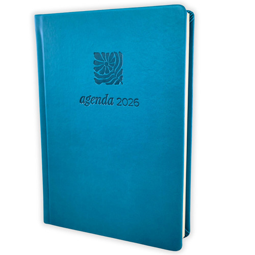 Agenda Diaria 2026, tapa dura turquesa