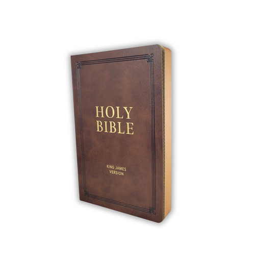KJV Gift and Award Holy Bible, brown faux leather