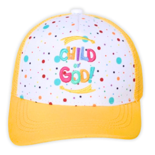Gorra para Niños, Niño de Dios, amarillo y blanco