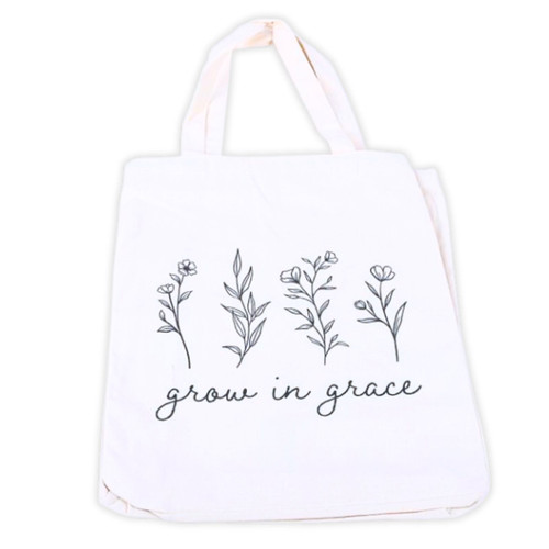 Bolso Grande de Algodón: Grow in grace