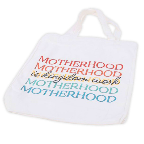 Bolso Grande de Algodón: Motherhood is Kingdom Work