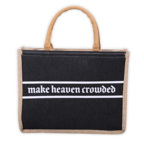 Bolso Grande de Lienzo Tejido: Make Heaven Crowded