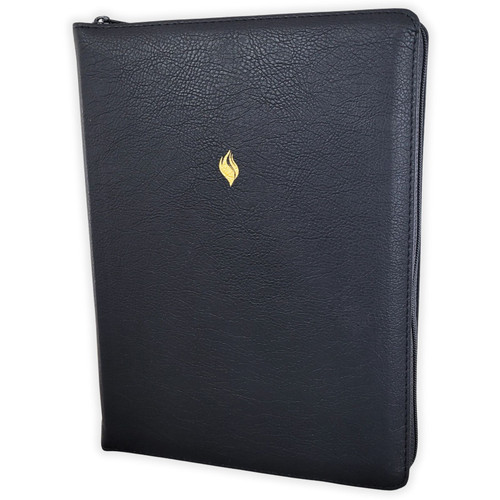 Biblia de Estudio de la Vida Plena con Cierre RV1960, imit piel , negro con índice