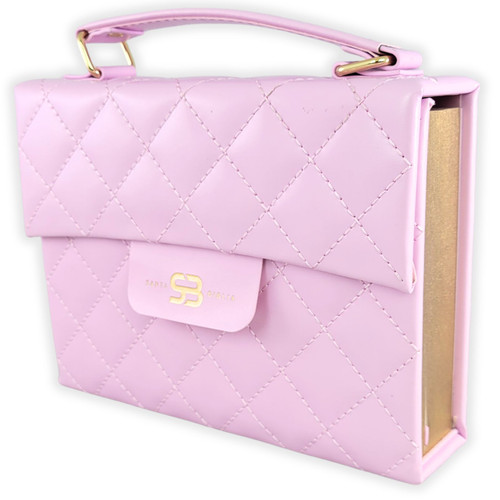 Biblia Cartera con Broche Magnético y Asa de Mano RV1960, imit piel lila