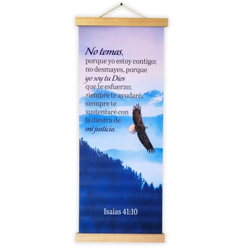 Pergamino Grande Impreso en Cuero Sintético: No temas - Isaías 41:10