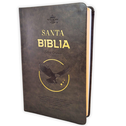 Biblia de Letra Grande Manual 11 puntos RV1960, imit piel mocha
