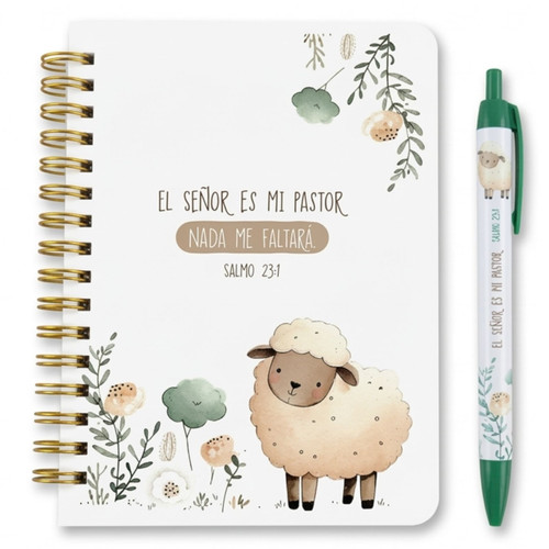 Libreta y Bolígrafo: El Señor es mi pastor - Salmos 23:1