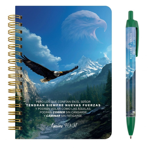 Libreta y Bolígrafo: Nuevas fuerzas - Isaías 40:31