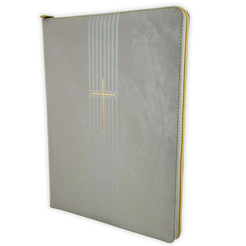 Biblia de Referencia con Cierre NTV, sentipiel gris