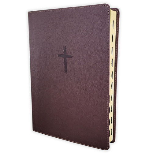 Biblia de Referencia NTV, sentipiel rojo con índice