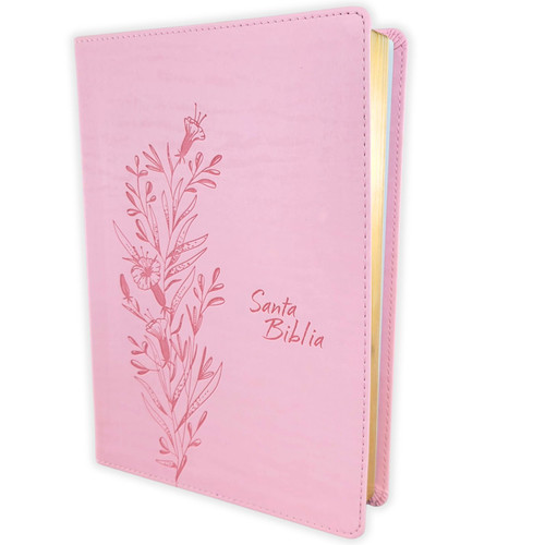 Biblia de Referencia NTV, sentipiel rosa