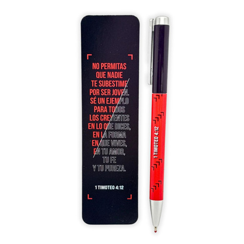 Pack de Separador con Bolígrafo: Sé un ejemplo para todos - 1 Timoteo 4:12