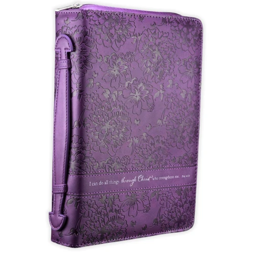 Cover, I can do all things through Christ, Phil 4:13, purple