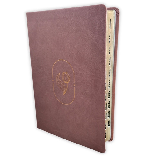 Biblia de Promesas Virtuosa Letra Gigante RV1960, imit piel rosa con índice