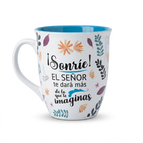 Taza Esforzada y Valiente: Sonríe - Salmos 20:4