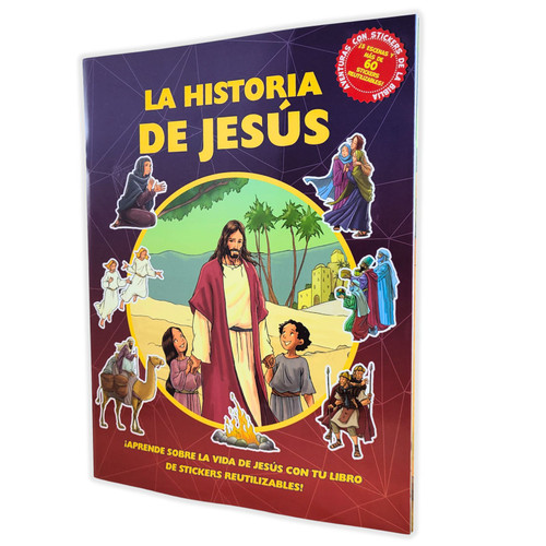 La Historia de Jesús: ¡Aprende sobre la vida de Jesús con tu libro de stickers reutilizables! - Jacob Vium-Olesem