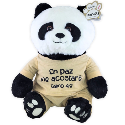 Peluche de Panda: El panda soñador - Salmos 4:8