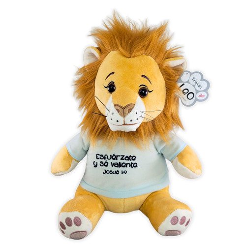 Peluche de León: El león valiente - Josué 1:9