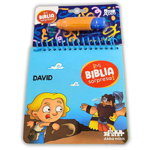 Colección Mi Biblia Sorpresa: David, pinta con agua tapa dura boardbook