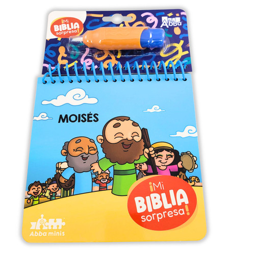 Colección Mi Biblia Sorpresa: Moisés, pinta con agua tapa dura boardbook