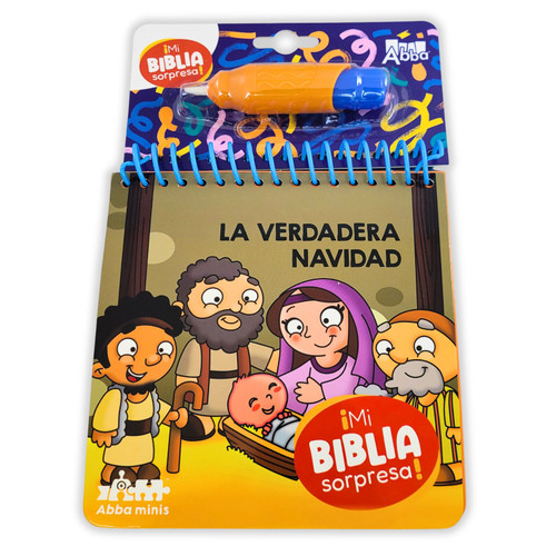 Colección Mi Biblia Sorpresa: La Verdadera Navidad, pinta con agua tapa dura boardbook