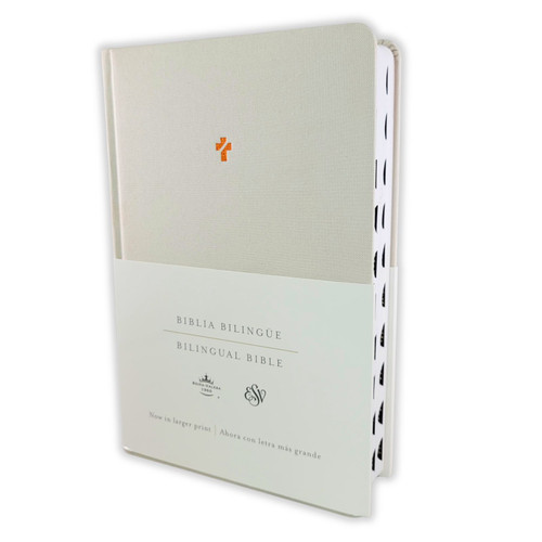 Biblia Bilingüe RV1960-ESV, tapa dura tela con índice