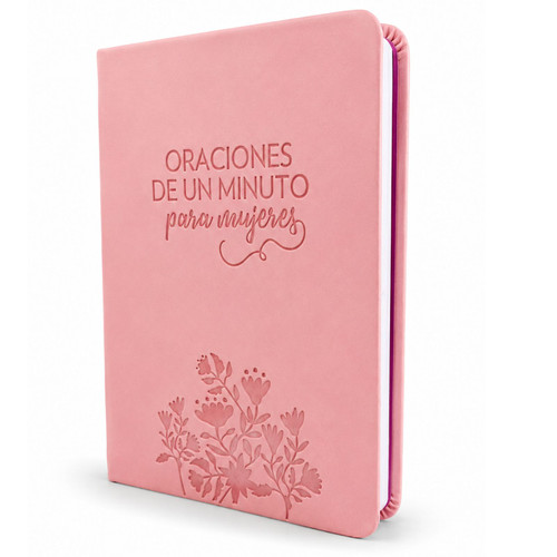 Oraciones de un Minuto para Mujeres, imitación piel rosado floral - Hope Lyda