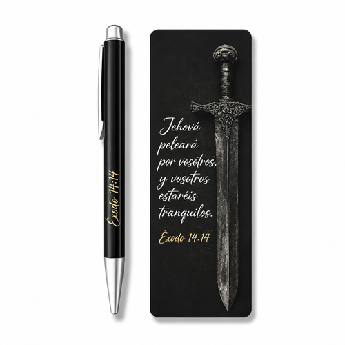 Pack de Separador con Bolígrafo: Jehová peleará por vosotros - Éxodo 14:4
