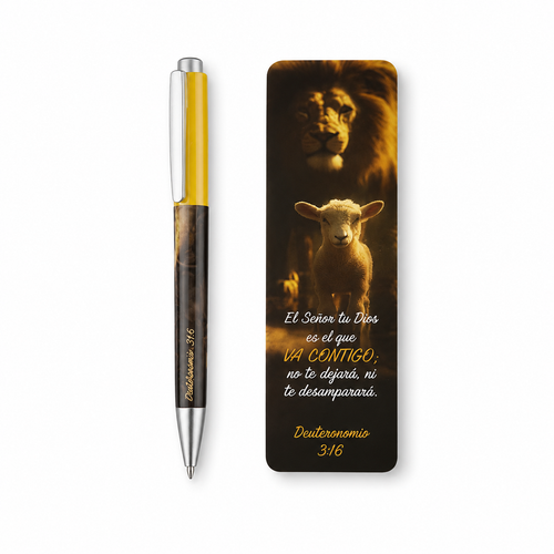 Pack de Separador con Bolígrafo: No te dejará - Deuteronomio 31:6