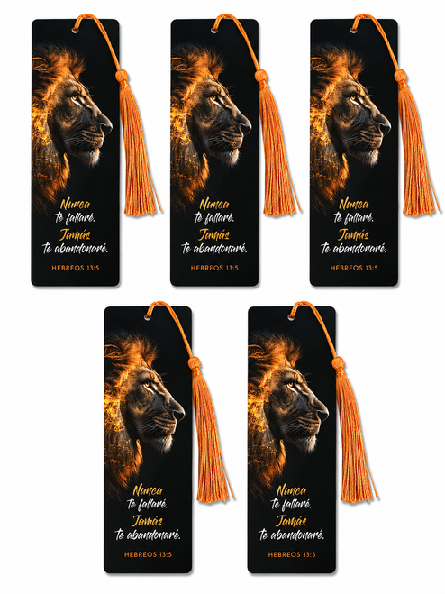 Pack de 5 Separadores de Página: Nunca te fallaré - Hebreos 13:5