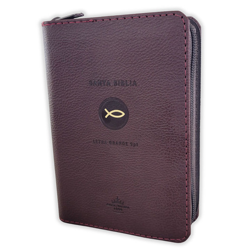 Biblia Bolsillo con Cierre RV1960, imit piel vino con índice - Apocalipsis 2:7
