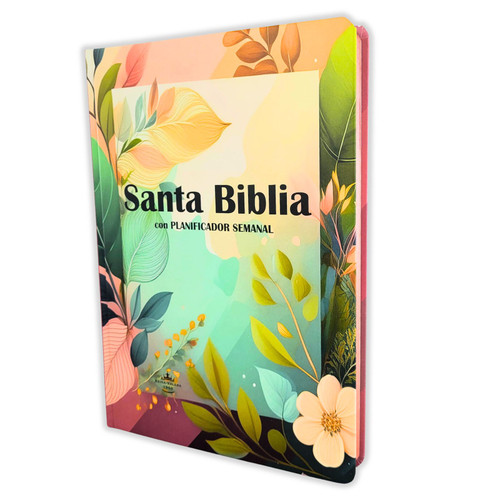 Biblia con Planificador Semanal RV1960, tapa dura otoño con índice impreso