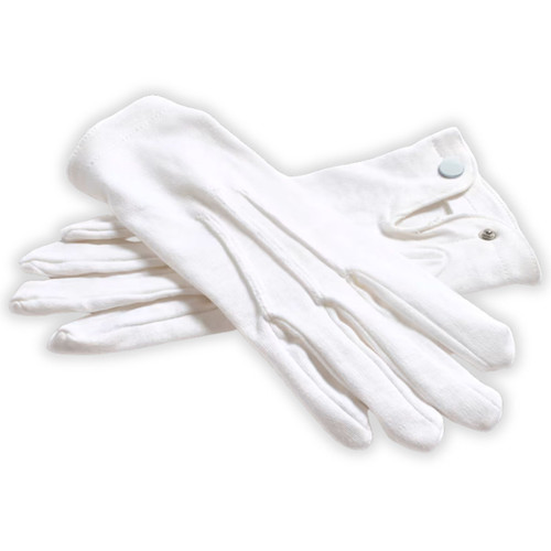 Guantes Blancos de Algodón, tamaño pequeño, small, un par de guantes