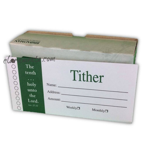 Tither Envelopes, Bill size, Package of 100