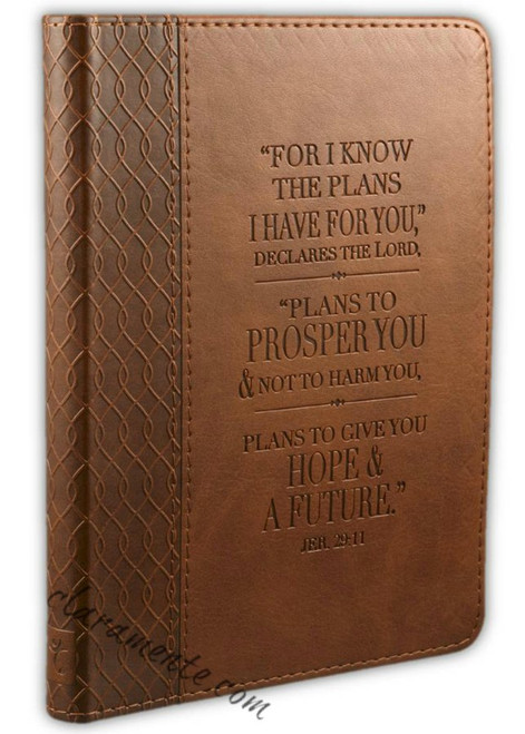 Luxleather Journal, For I know the plans I have for you, Jeremiah 29:11