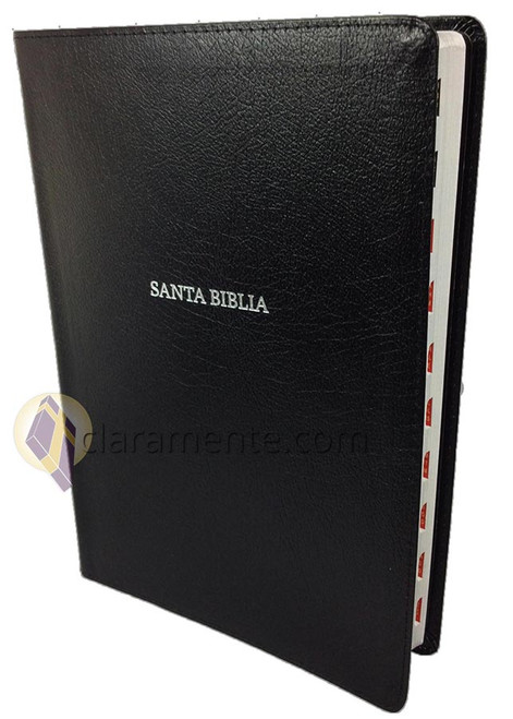 Biblia Letra Súper Gigante NVI, piel fabricada, negro con índice