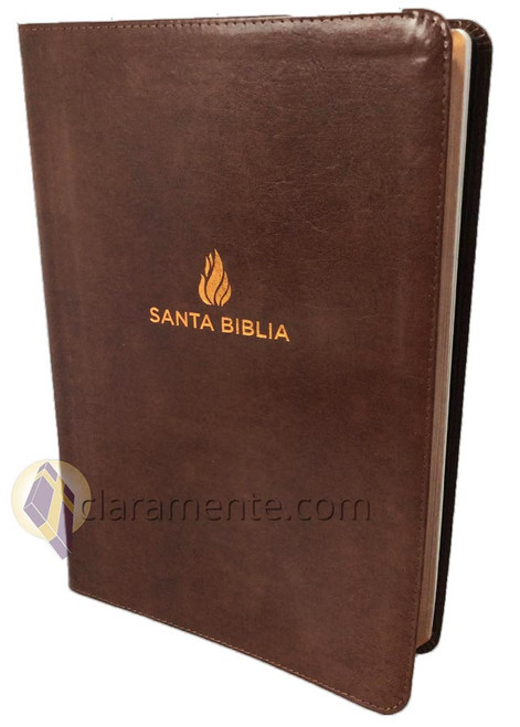 Biblia Letra Súper Gigante NVI, piel fabricada, marrón